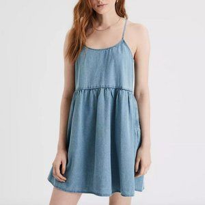 NWT American Eagle Denim Strappy Babydoll Dress